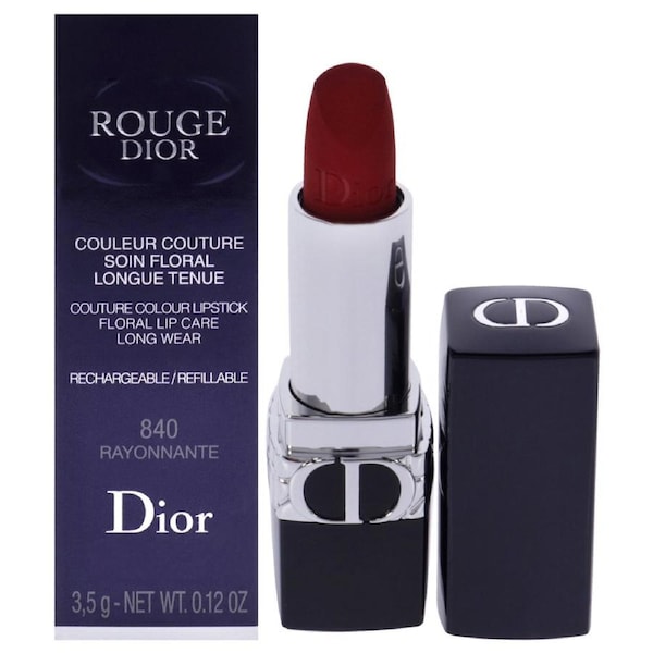 Rouge Dior Couture Velvet Lipstick - 840 Rayonnante by Christian Dior for Women - 0.12 oz Lipstick (Refillable) 0.12 oz