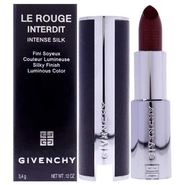 Le Rouge Interdit Intense Silk Lipstick - 334 Grenat Volontaire by Givenchy for Women - 0.12 oz Lipstick (Refillable) 0.12 oz