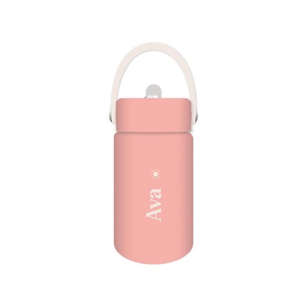 Ava - Kids Drink Bottle 400ml, Personalised , Double Walled, Stainless Steel