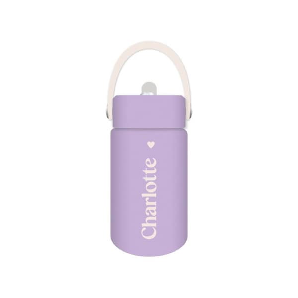 Charlotte - Kids Drink Bottle 400ml, Personalised , Double Walled, Stainless Steel