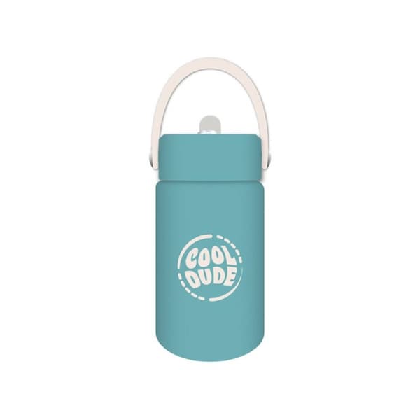 Cool Dude - Kids Drink Bottle 400ml, Personalised , Double Walled, Stainless Steel
