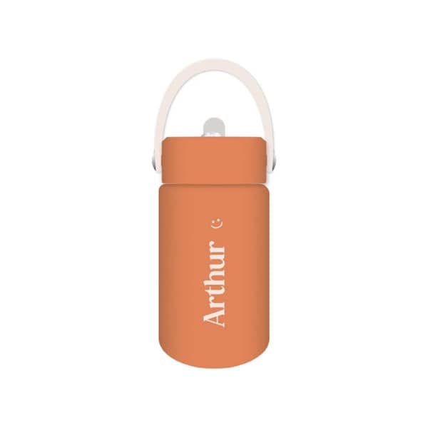 Arthur - Kids Drink Bottle 400ml, Personalised , Double Walled, Stainless Steel
