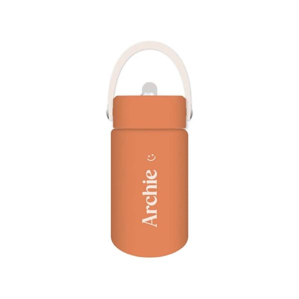 Archie - Kids Drink Bottle 400ml, Personalised , Double Walled, Stainless Steel