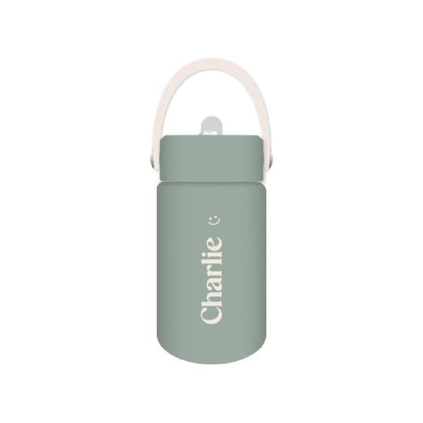 Charlie - Kids Drink Bottle 400ml, Personalised , Double Walled, Stainless Steel