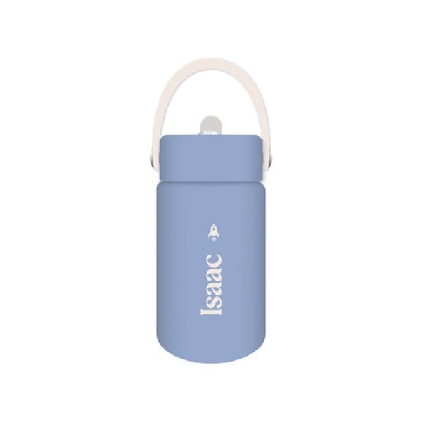 Isaac - Kids Drink Bottle 400ml, Personalised , Double Walled, Stainless Steel