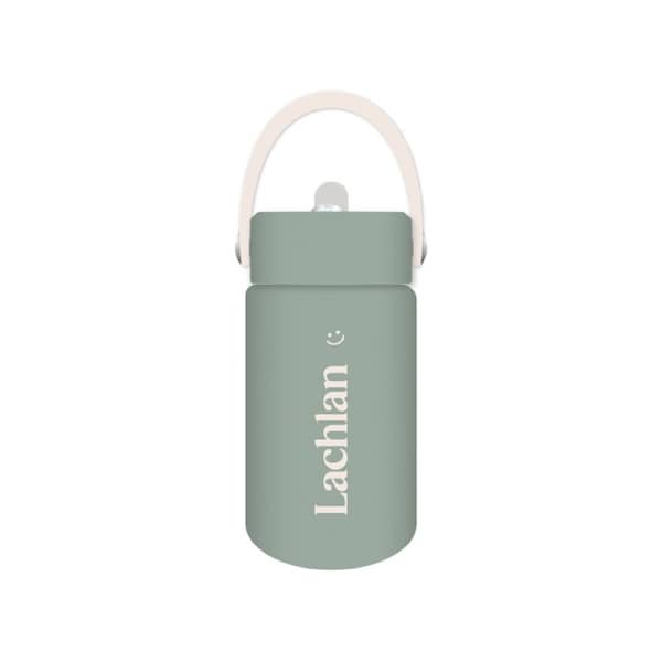 Lachlan - Kids Drink Bottle 400ml, Personalised , Double Walled, Stainless Steel