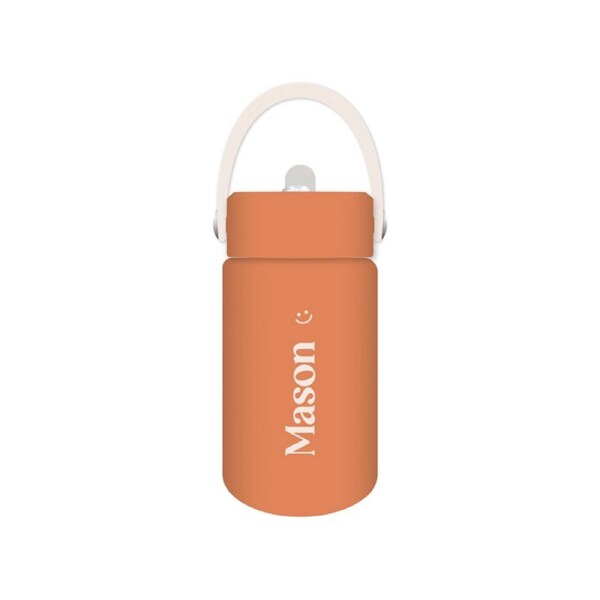 Mason - Kids Drink Bottle 400ml, Personalised , Double Walled, Stainless Steel