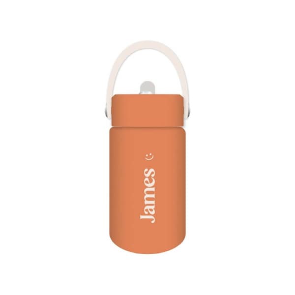 James - Kids Drink Bottle 400ml, Personalised , Double Walled, Stainless Steel