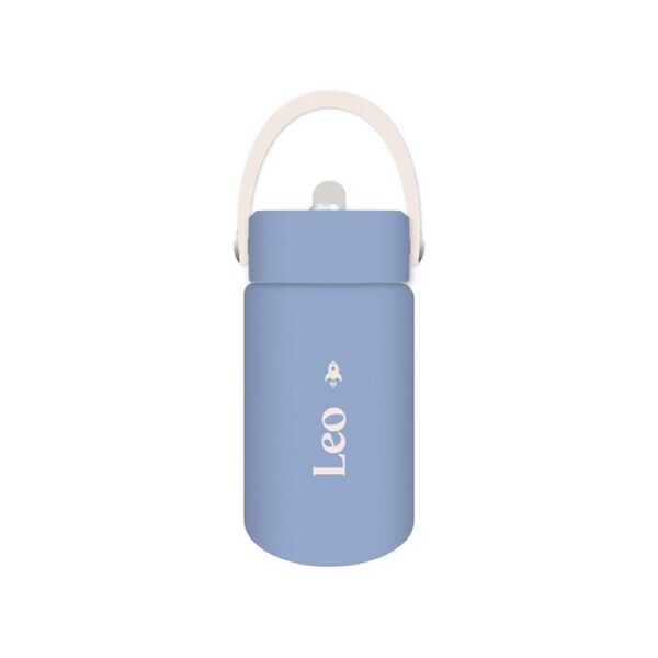 Leo - Kids Drink Bottle 400ml, Personalised , Double Walled, Stainless Steel