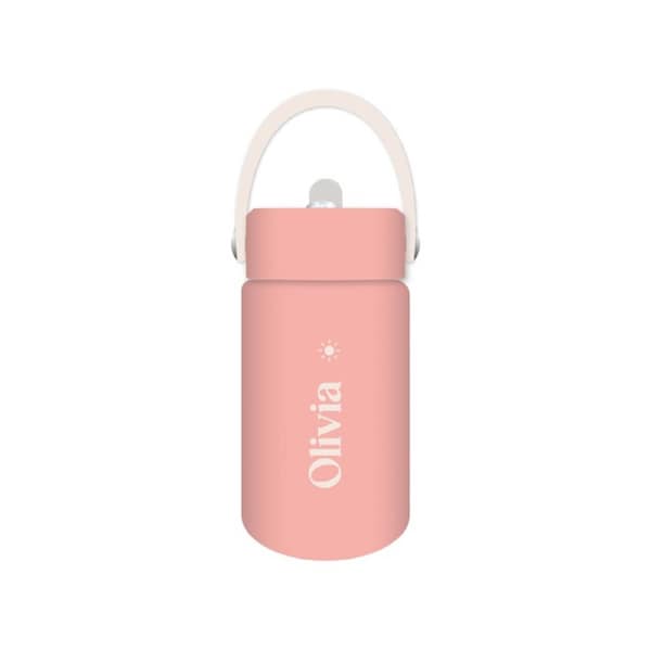 Olivia - Kids Drink Bottle 400ml, Personalised , Double Walled, Stainless Steel