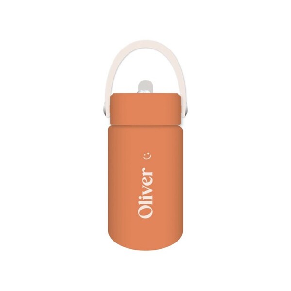 Oliver - Kids Drink Bottle 400ml, Personalised , Double Walled, Stainless Steel