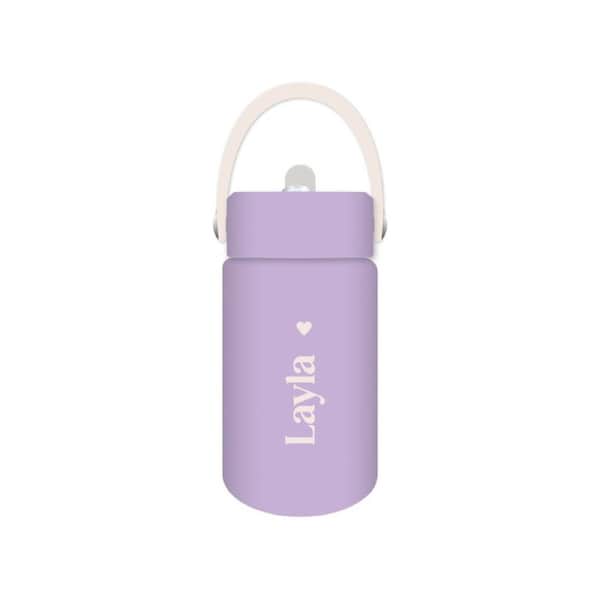 Layla - Kids Drink Bottle 400ml, Personalised , Double Walled, Stainless Steel