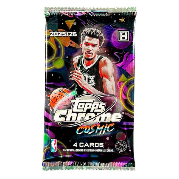 Topps 2025/2026 Cosmic Chrome NBA Basketball Hobby Pack