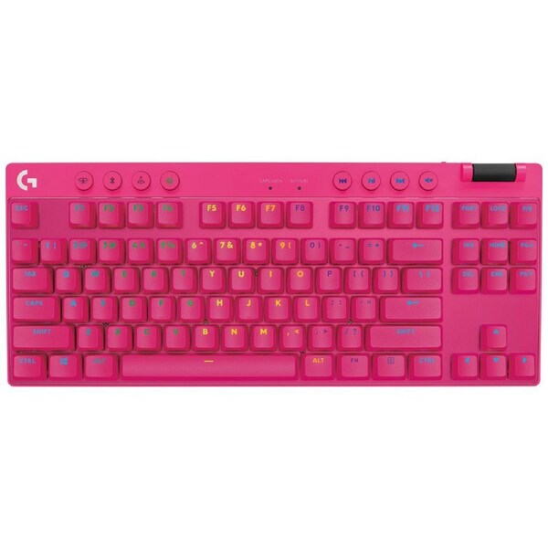 Logitech G PRO X TKL LIGHTSPEED Gaming Keyboard (Magenta)