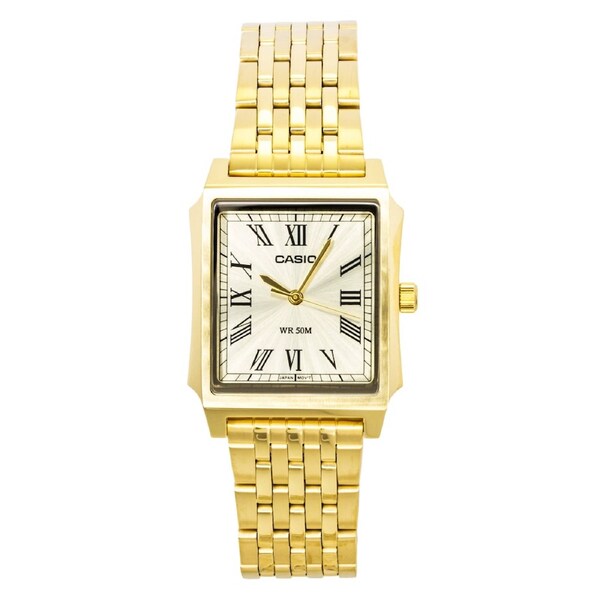 Casio Analog Stainless Steel Gold Dial Quartz MTP-B190G-9BV Men's Watch