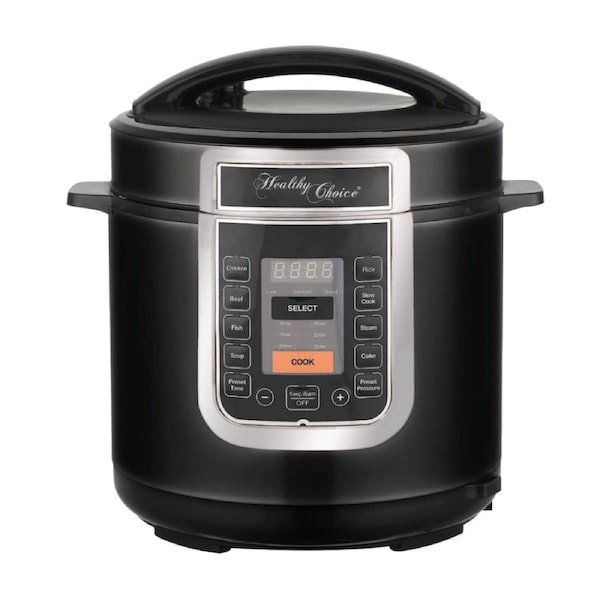 Healthy Choice Ceramic Coated PFAS Free Automatic Pressure Cooker 6L