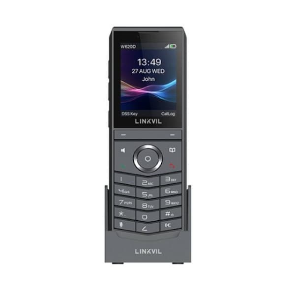 Fanvil Linkvil W620D Portable DECT Phone built-in Bluetooth 5.0 rechargeable 3000mAh battery up to 13 hours of talk time HD Voice Noise Reduction