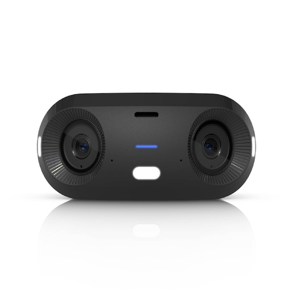 Ubiquiti G6 180 Black Indoor/Outdoor Dual Sensor 16MP PoE+ Camera Multi-TOPS AI Engine Panoramic 180 Coverage.