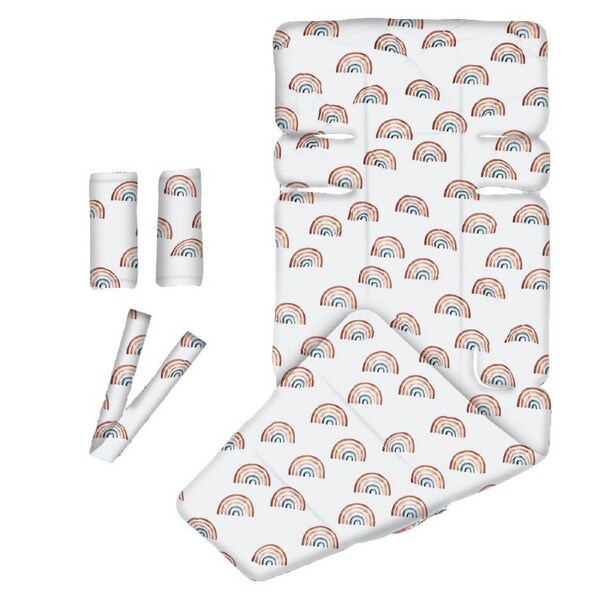 OutlookBaby 3 Piece Pram Accessories Set - Rainbows