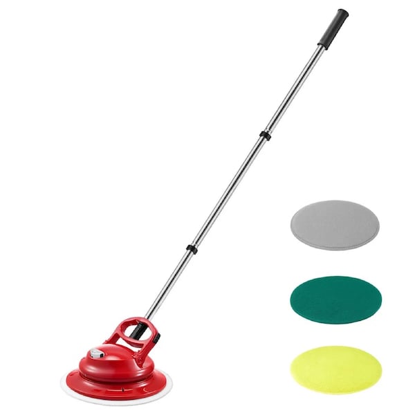 Cordless Electric Spin Mop Cleaner 4-in-1 Floor Scrubber Tile Hardwood Marble Floors Cleaning Pads