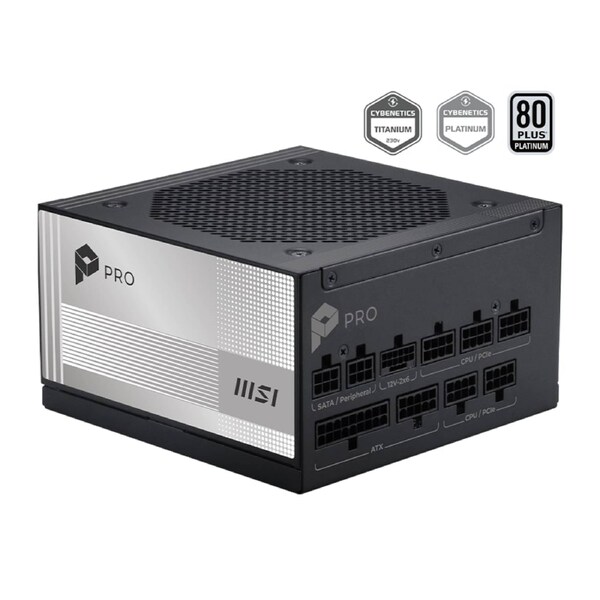 1000W MSI PRO A1000PL PCIE5 POWER SUPPLY