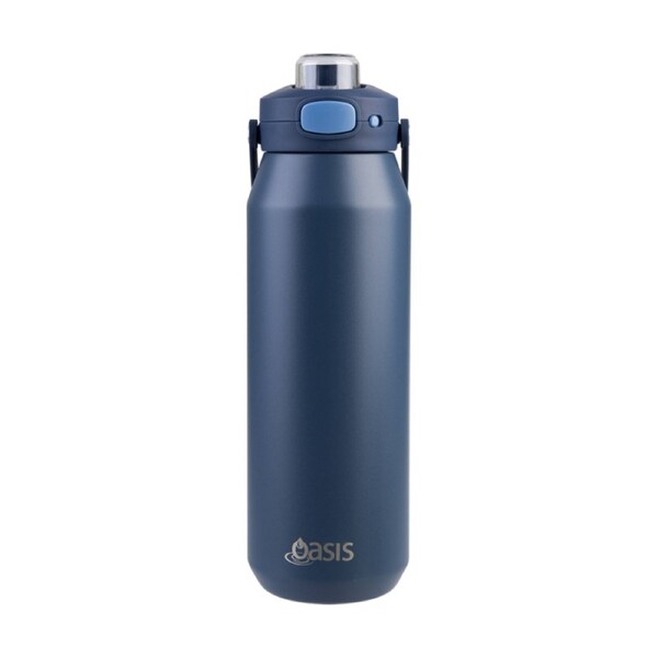 Oasis Ceramic Lined Stainless Steel Double Wall Insulated Bottle Indigo 1L