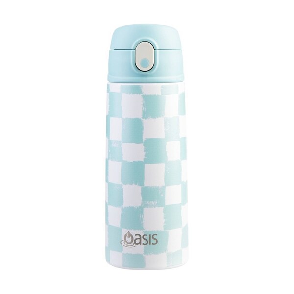 Oasis Kids Drink Bottle Insulated Stainless Steel Check It Out 550ml