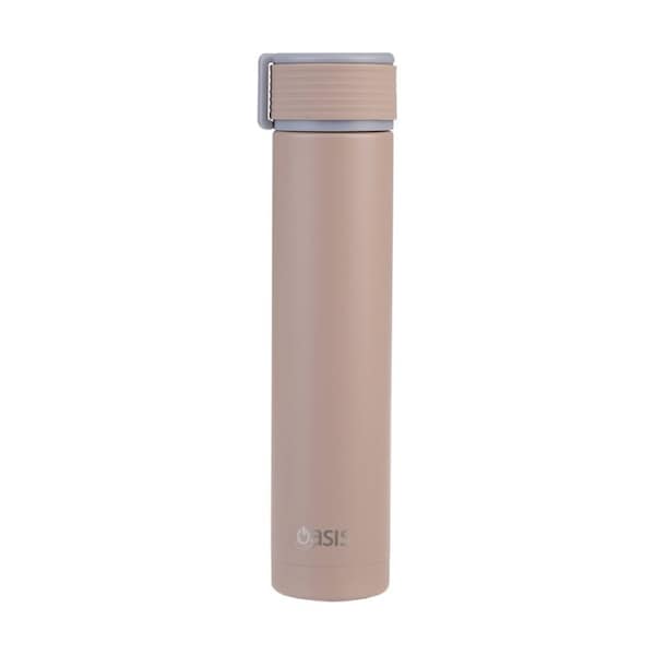 Oasis Stainless Steel Double Wall Insulated Drink Bottle Latte 250ml