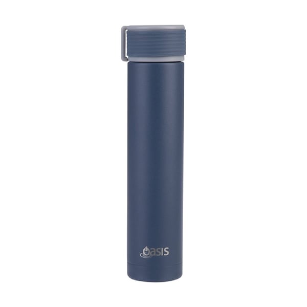Oasis Stainless Steel Double Wall Insulated Drink Bottle Indigo 250ml