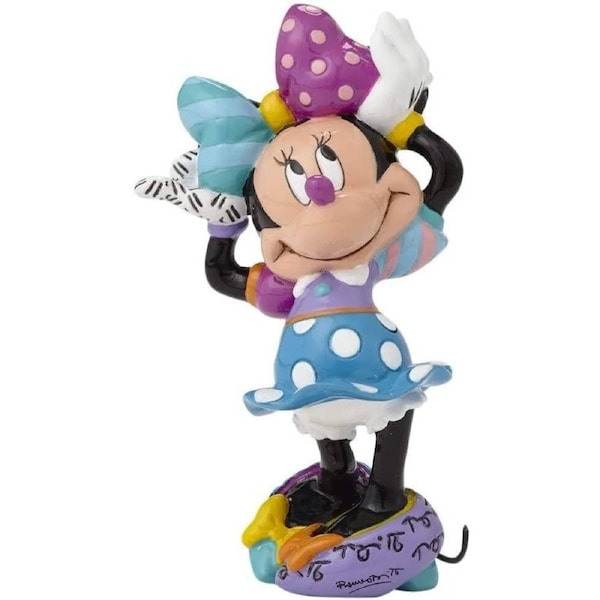 Disney Britto Minnie Mouse Arms Up Figurine 8cm