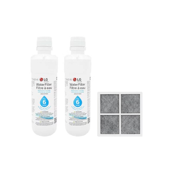 LG LT1000P2 & AF120S Refrigerator Water Filter and Air Filter Bundle