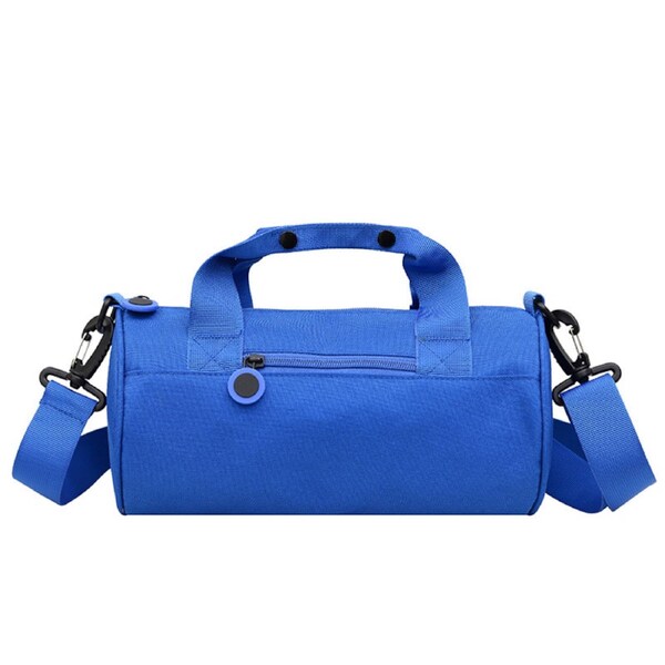 Waterproof Oxford Cylindrical Travel Bag - Large Capacity Handbag with Shoulder Strap(Blue)