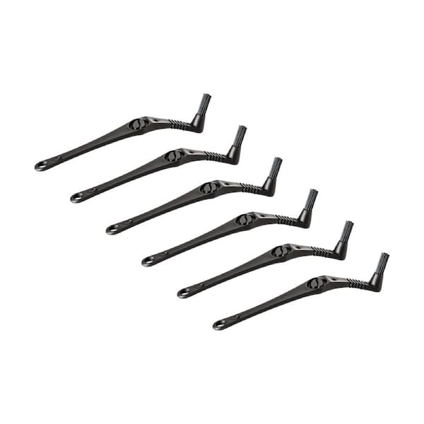 6PK Crema Pro Group Head Brush Coffee Machine Cleaning Tool Black
