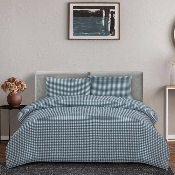 Ardor Boudoir Double Rowe 130GSM Quilt Cover Set Teal