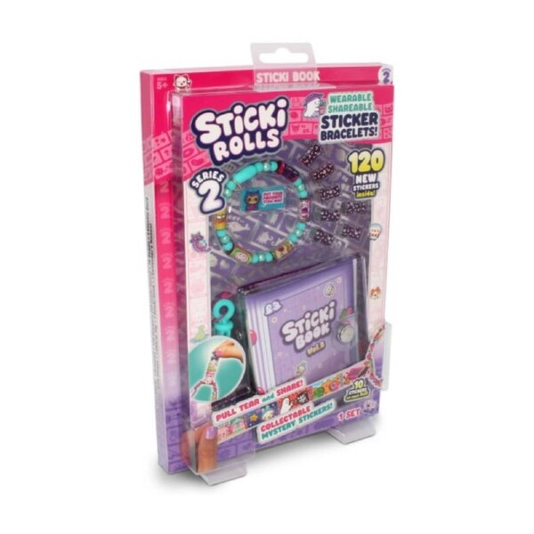 Sticki Rolls Book & Bracelet Pack S2 Sticker Collection Organiser
