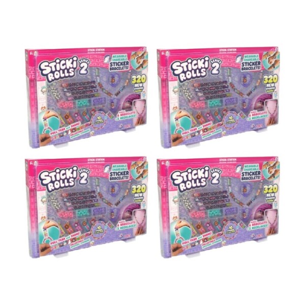 4PK Sticki Rolls Station Series 2 DIY Bracelet Necklace Craft Kit