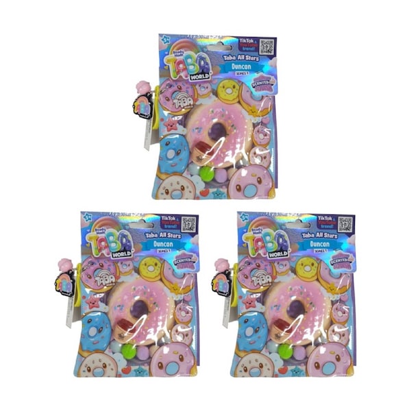 3PK Born To Play Taba World Squishys Series 1 Craft Craze Assorted