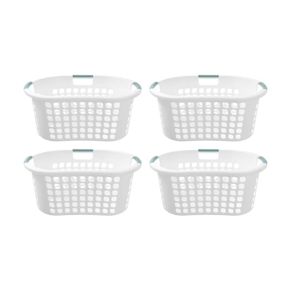 4x Boxsweden Washday Hip Hugger Laundry Clothes Basket 50L 66.5x47x28.5cm Asst