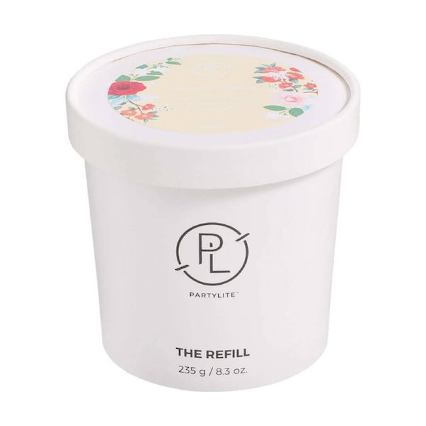 Partylite Refillable Scented Candle Refill Wax Frozen Camellia White 235g