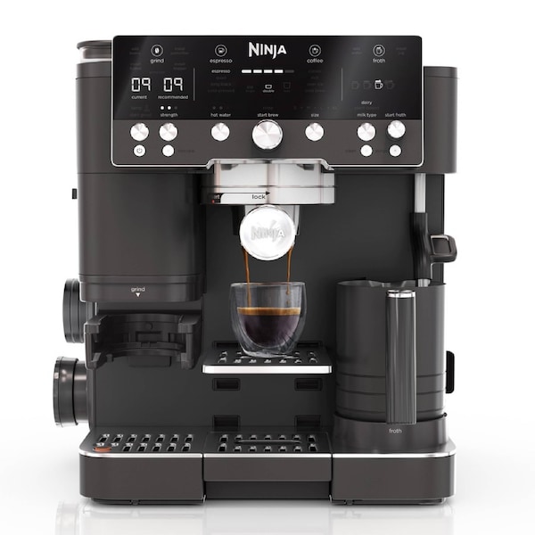 Ninja Luxe Cafe Premier Espresso Machine Midnight Black ES601BKANZ