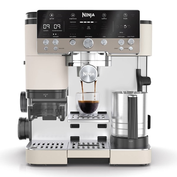 Ninja Luxe Cafe Premier Espresso Machine Oat Milk ES601WHANZ