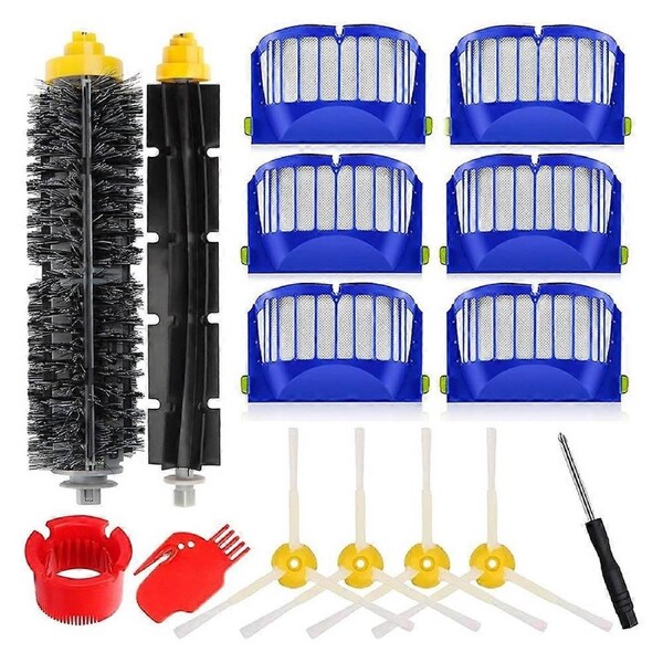 For IRobot Roomba 600 Series 694 692 690 680 660 650 614 & 500 Series 595 585 564,Filter,Main Side Brush, Pairs Bristle
