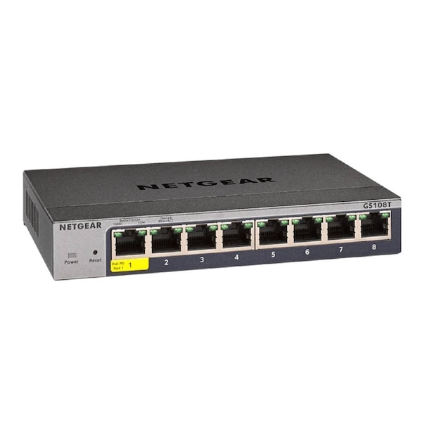 NETGEAR (GS724TP) 24-PORT SMART MANAGED SWITCH POE+(24) 190W SFP(2) LIFE WTY