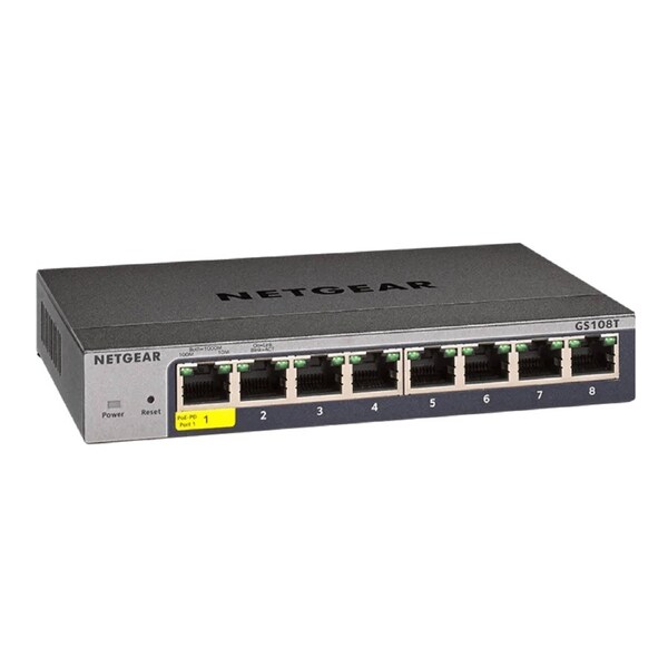 NETGEAR (GS724T) 24-PORT SMART MANAGED SWITCH GbE(24) SFP(2) LIFE WTY