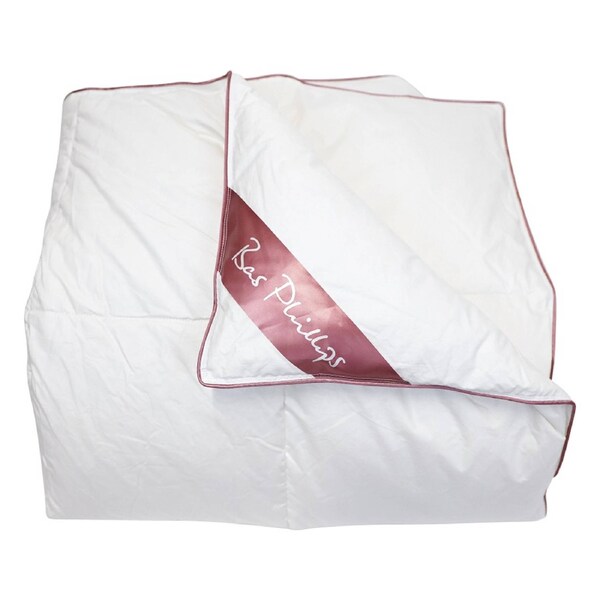 Bas Phillips 70/30 Duck Down & Feather Quilt Cotton Japara Cover Single White