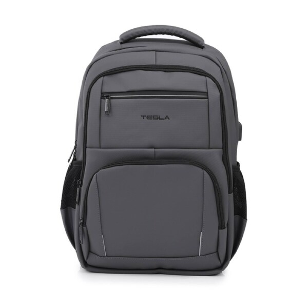 Tesla Altair Backpack W/ USB Charging Port & Laptop Compartment Grey 48x33x16cm