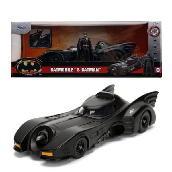 Jada Toys Batman (1989) Batmobile and Batman 1:24 Scale Diecast Vehicle