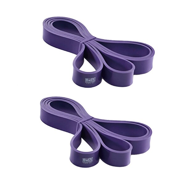 2PK Body Sculpture Strength Training Fitness Loop Resistance Band Purple