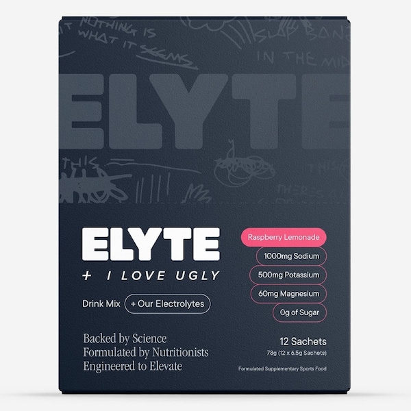 Elyte Hydration Powder Electrolyte Drink Raspberry Lemonade 12 Pack