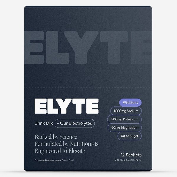 Elyte Hydration Powder Electrolyte Drink Wildberry 12 Pack